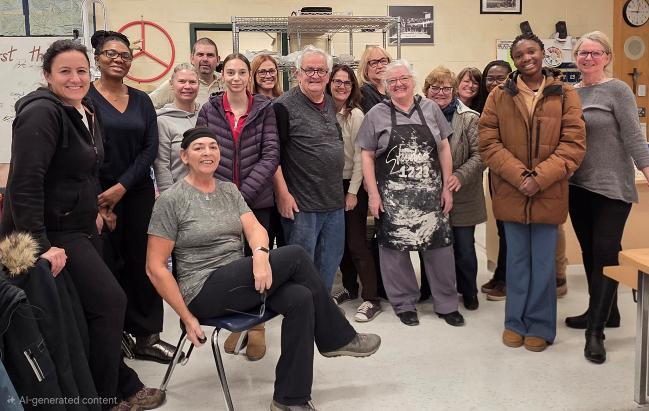 May be an image of one or more people